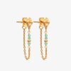 Boucles D'Oreilles Femme L'Atelier d'Amaya | Boucles D'Oreilles Puces Coquillage Et Cha Ne Plaqu Or