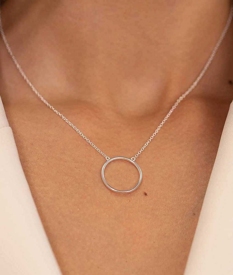 Colliers Femme L'Atelier d'Amaya | Collier Cha Ne Petit Anneau Argent 925