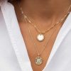 Colliers Femme L'Atelier d'Amaya | Collier Cha Ne M Daille Soleil Et Zircon Plaqu Or