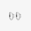 Boucles D'Oreilles Femme L'Atelier d'Amaya | Boucles D'Oreilles Cr Oles Zircon Ovale Serti Argent 925