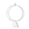 Bracelets Femme L'Atelier d'Amaya | Bracelet Double Rang M Daille Petite Toile Ajour E Et Pompon Argent 925