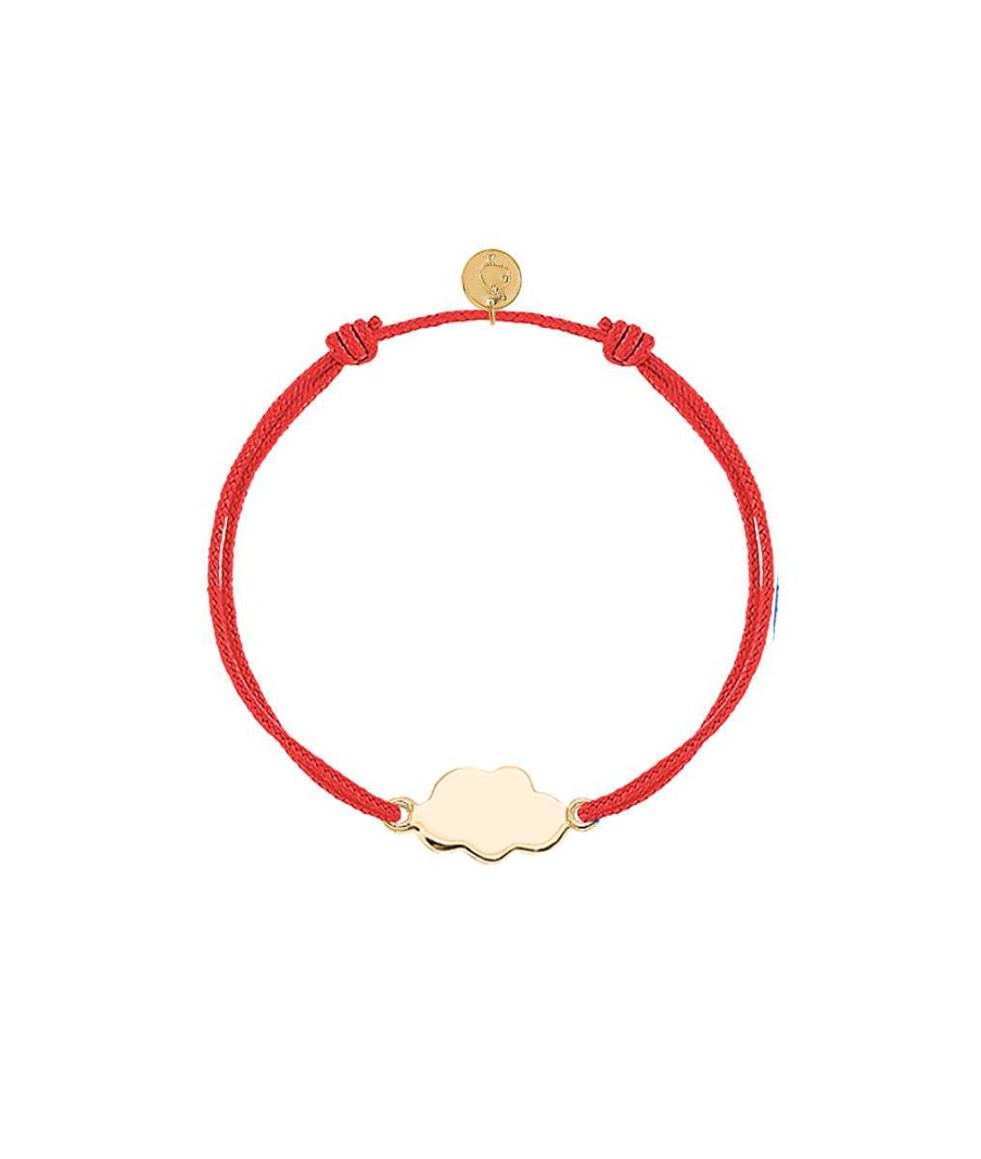 Bracelets Femme L'Atelier d'Amaya | Bracelet Cordon Petit Nuage Plaqu Or