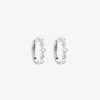 Boucles D'Oreilles Femme L'Atelier d'Amaya | Boucles D'Oreilles Cr Oles Mini Losanges Zircons Argent 925