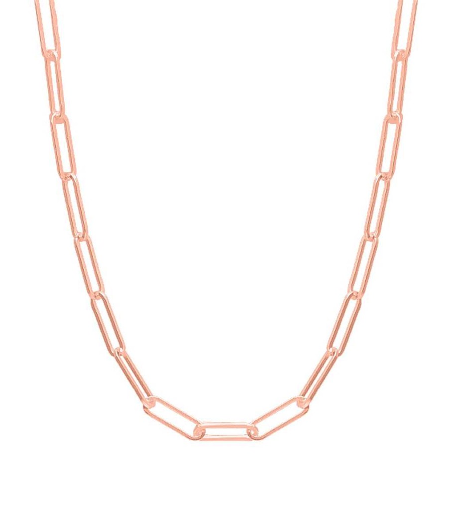 Colliers Femme L'Atelier d'Amaya | Collier Cha Ne Grands Maillons Pais Plaqu Or Rose