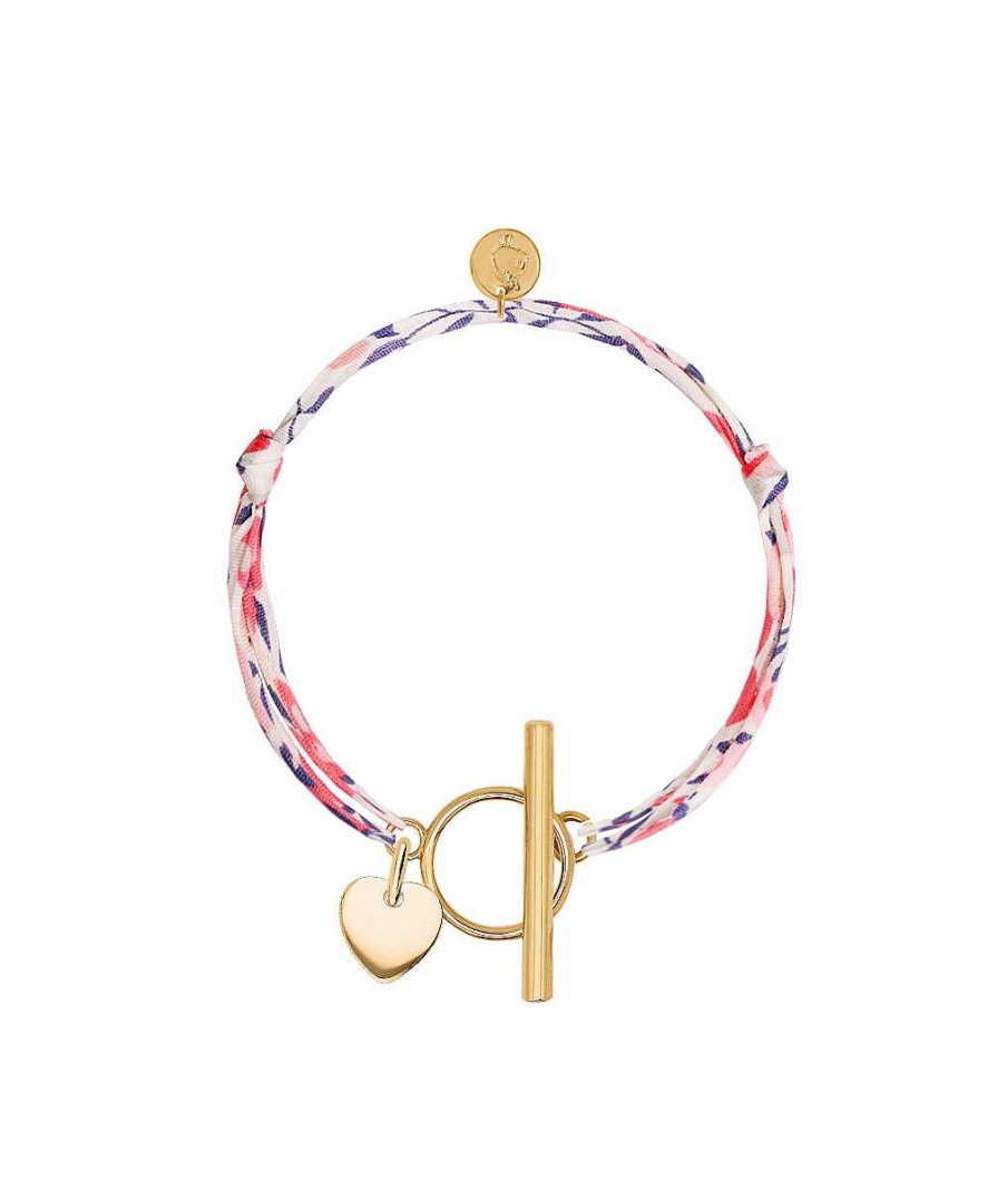 Bracelets Femme L'Atelier d'Amaya | Bracelet Liberty Fermoir Et Petit Coeur Bomb Plaqu Or