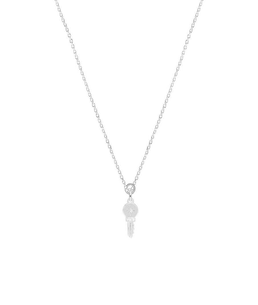 Colliers Femme L'Atelier d'Amaya | Collier Cha Ne Et Cl Scintillante Argent 925