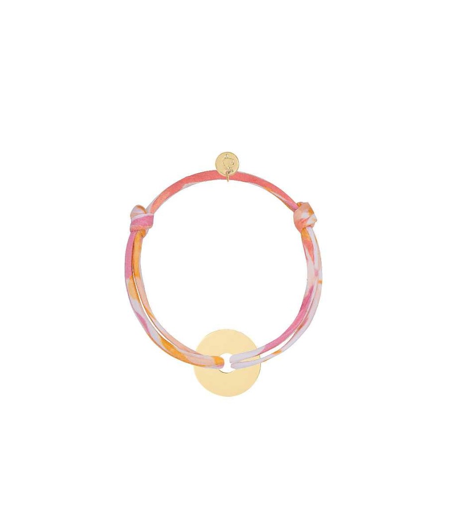 Bijoux Enfant L'Atelier d'Amaya | Bracelet Liberty Et Petite Cible Pour Enfant Plaqu Or