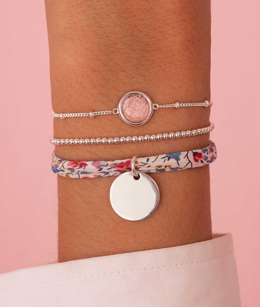 Bracelets Femme L'Atelier d'Amaya | Trio Liberty Perles Et Rhodonite Argent 925