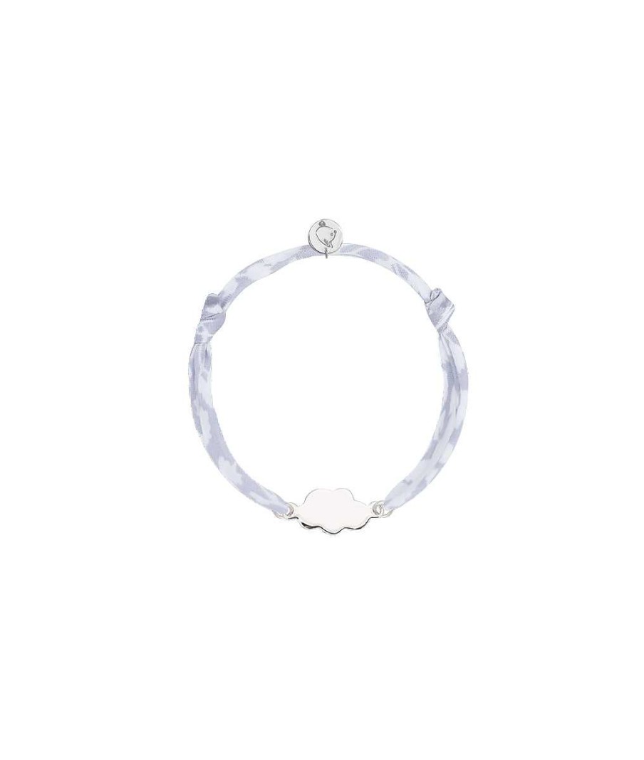 Bijoux Enfant L'Atelier d'Amaya | Bracelet Liberty Petit Nuage Pour Enfant Argent 925