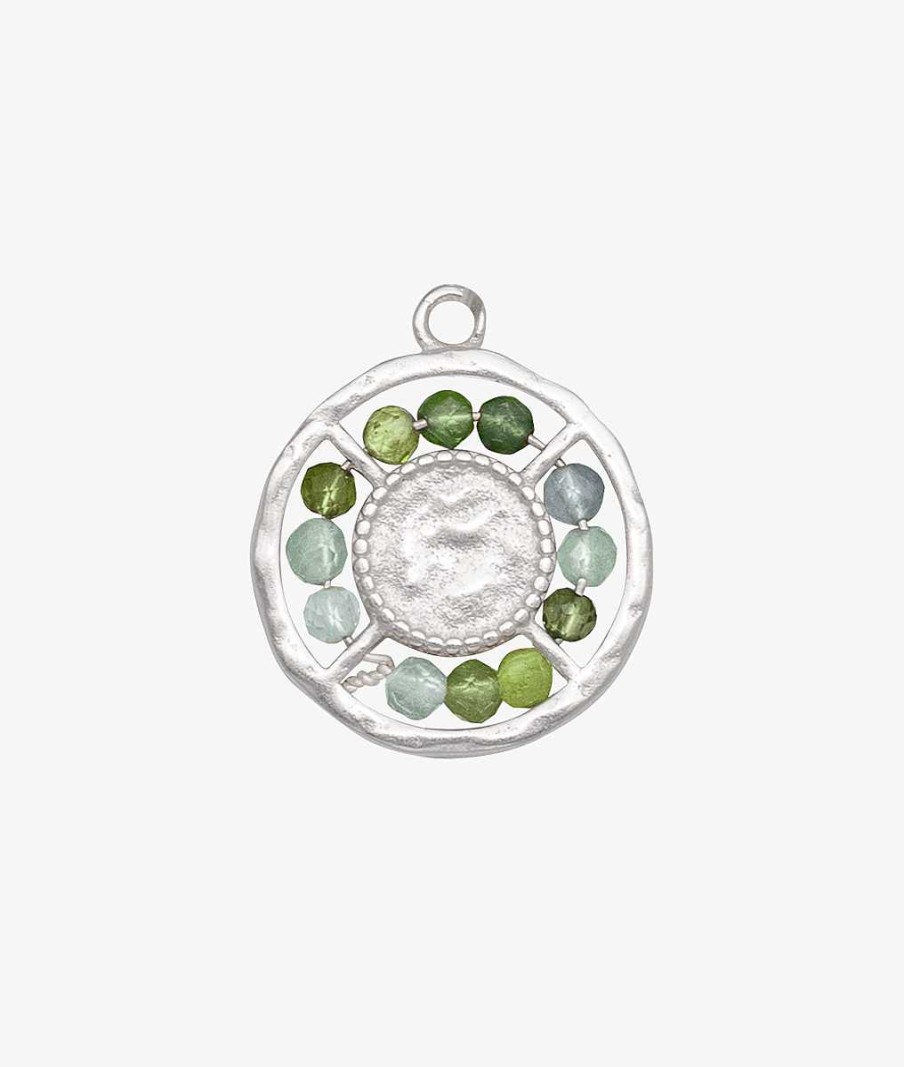 Pendentifs L'Atelier d'Amaya | M Daille Ronde Martel E Et Perles Amazonite Argent 925