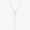 Colliers Femme L'Atelier d'Amaya | Collier Cravate Mini Losanges Zircons Argent 925