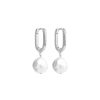 Boucles D'Oreilles Femme L'Atelier d'Amaya | Boucles D'Oreilles Cr Oles Et Perle D'Eau Douce Argent 925