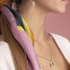 Colliers Femme L'Atelier d'Amaya | Collier Cha Ne Perl E Et M Daille Stri E Pierre Fine Plaqu Or