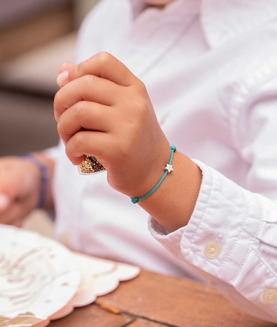 Bijoux Enfant L'Atelier d'Amaya | Bracelet Cordon Mini Toile Pour Enfant Argent 925