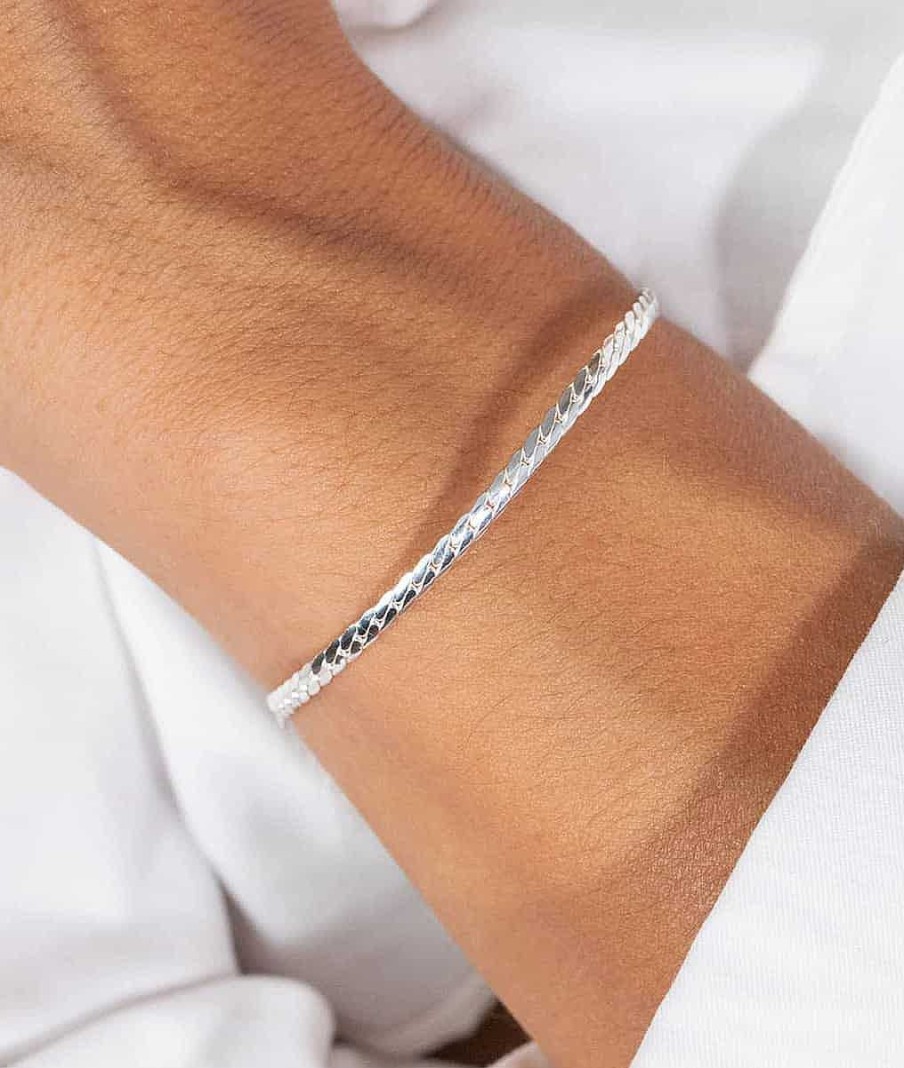 Bracelets Femme L'Atelier d'Amaya | Bracelet Cha Ne Maille Anglaise Argent 925