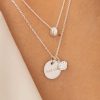 Colliers Femme L'Atelier d'Amaya | Collier Cha Ne M Daille Et Coquillage Zircons Argent 925