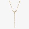 Colliers Femme L'Atelier d'Amaya | Collier Cravate Mini Losanges Zircons Plaqu Or