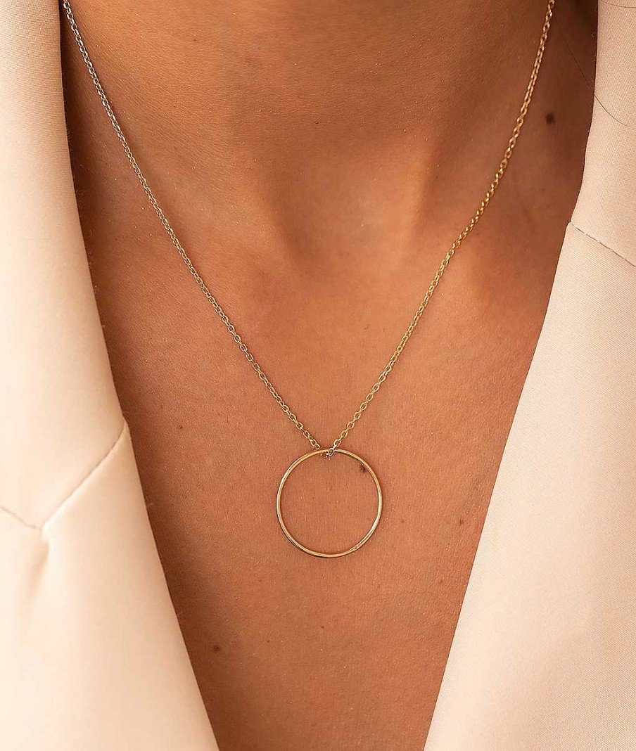 Colliers Femme L'Atelier d'Amaya | Collier Cha Ne Anneau Plaqu Or