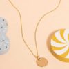 Bijoux Enfant L'Atelier d'Amaya | Collier Cha Ne M Daille Plate Pour Enfant Plaqu Or