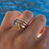 Bagues Femme L'Atelier d'Amaya | Bague Fine M Daille Suspendue Plaqu Or