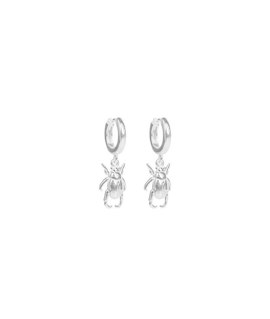 Boucles D'Oreilles Femme L'Atelier d'Amaya | Boucles D'Oreilles Cr Oles Et Scarab E Argent 925