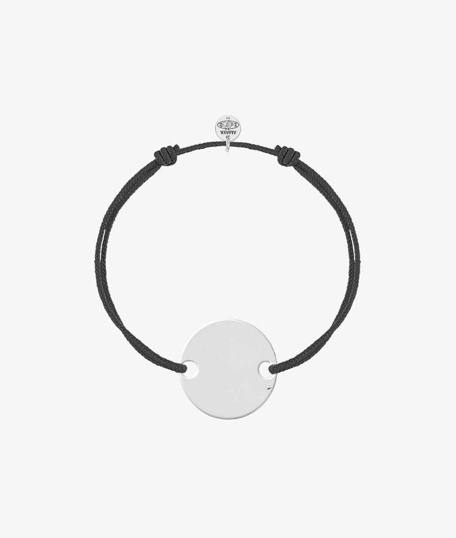 Bracelets Femme L'Atelier d'Amaya | Bracelet Cordon Et Pastille Argent 925