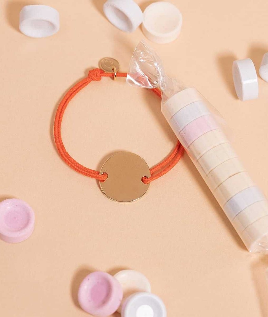 Bijoux Enfant L'Atelier d'Amaya | Bracelet Cordon M Daille Plate Pour Enfant Plaqu Or