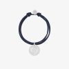 Bijoux Enfant L'Atelier d'Amaya | Bracelet Bapt Me Double Cordon Et M Daille Croix Et Laurier Pour Enfant Argent 925