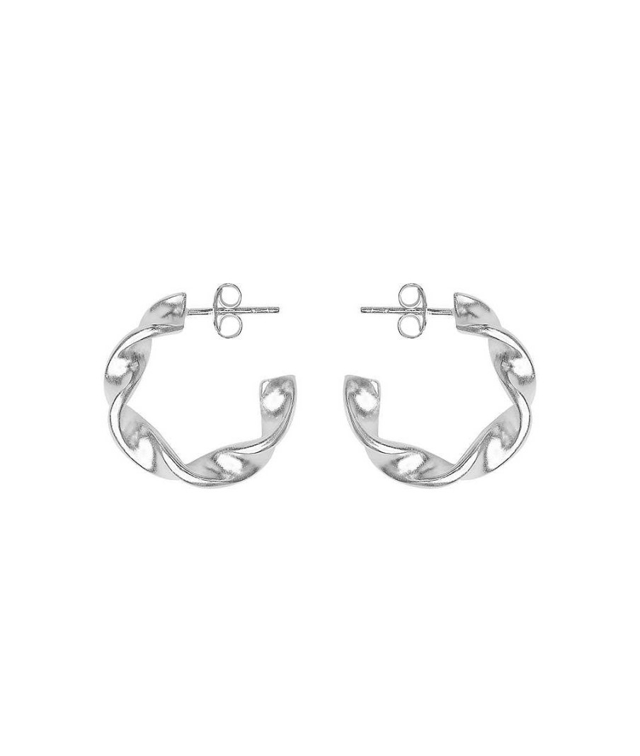 Boucles D'Oreilles Femme L'Atelier d'Amaya | Boucles D'Oreilles Cr Oles Torsad Es Paisses Argent 925