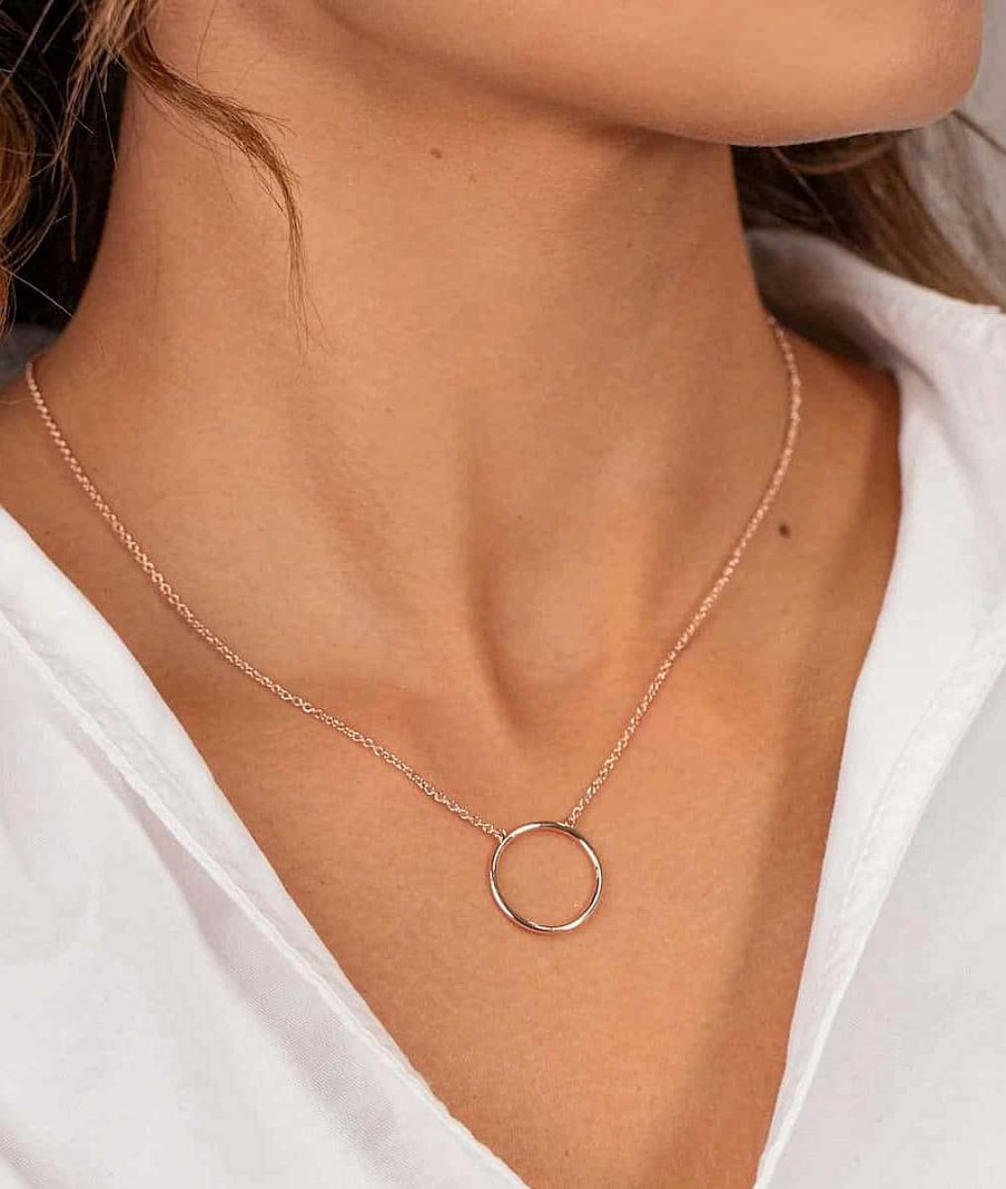 Colliers Femme L'Atelier d'Amaya | Collier Cha Ne Petit Anneau Plaqu Or Rose