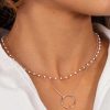 Colliers Femme L'Atelier d'Amaya | Collier Cha Ne Petit Anneau Plaqu Or Rose