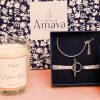 Bracelets Femme L'Atelier d'Amaya | Coffret Bougie Duo Liberty Granity Argent 925