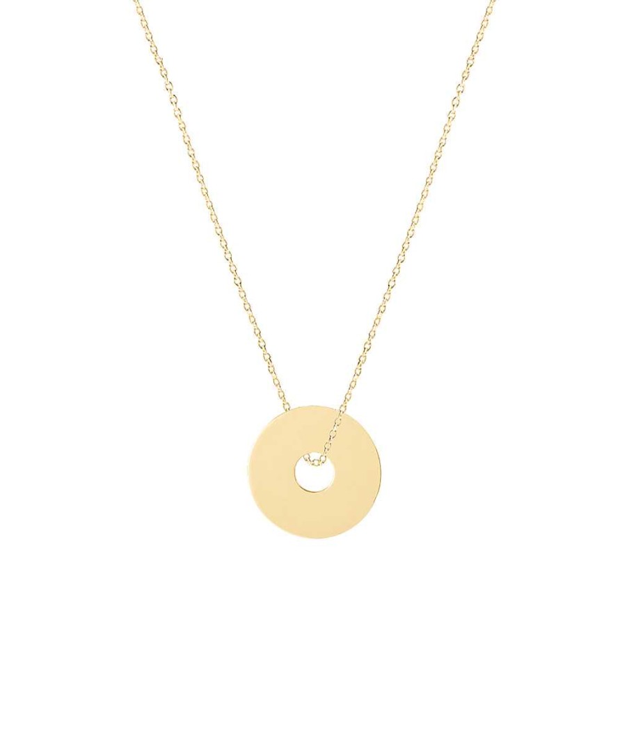 Colliers Femme L'Atelier d'Amaya | Collier Cha Ne Petite Cible Plaqu Or