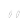 Boucles D'Oreilles Femme L'Atelier d'Amaya | Boucles D'Oreilles Cr Oles Textur Es 25 Mm Argent 925