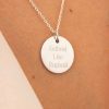 Colliers Femme L'Atelier d'Amaya | Collier Cha Ne Grande M Daille Plate Argent 925