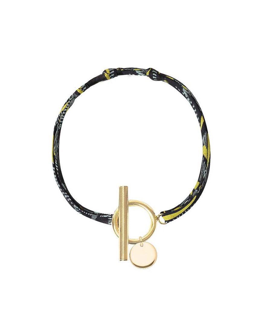 Bracelets Femme L'Atelier d'Amaya | Bracelet Liberty Fermoir Et Petite M Daille Bomb E Plaqu Or