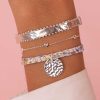 Bracelets Femme L'Atelier d'Amaya | Trio Mini Coeurs Et Liberty M Daille Martel E Argent 925