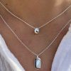 Colliers Femme L'Atelier d'Amaya | Collier Cha Ne Et Petite M Daille Ovale Argent 925