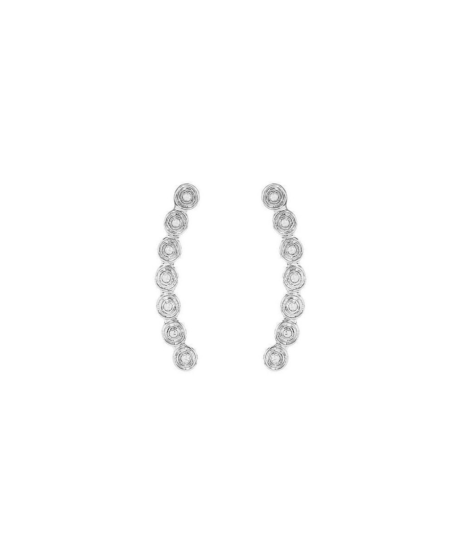 Boucles D'Oreilles Femme L'Atelier d'Amaya | Boucles D'Oreilles De Lobe Cercles Ethniques Argent 925