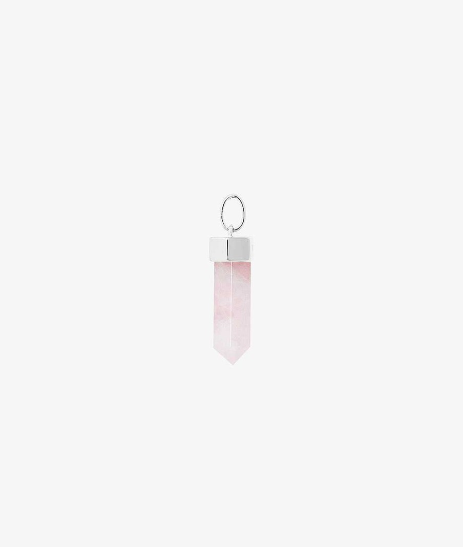 Pendentifs L'Atelier d'Amaya | Prisme Quartz Rose Argent 925