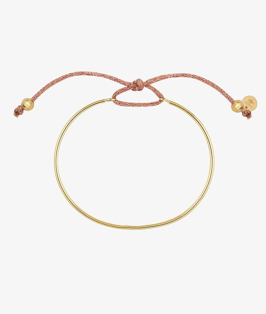 Bracelets Femme L'Atelier d'Amaya | Bracelet Jonc Cordon Scintillant Plaqu Or