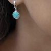 Boucles D'Oreilles Femme L'Atelier d'Amaya | Boucles D'Oreilles Cr Oles Et Amazonite Argent 925