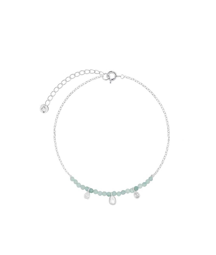 Bracelets Femme L'Atelier d'Amaya | Bracelet Amazonite Et Gouttes Argent 925