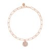 Bracelets Femme L'Atelier d'Amaya | Bracelet Grands Maillons Pais Et Petite M Daille Maya Plaqu Or Rose