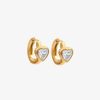 Boucles D'Oreilles Femme L'Atelier d'Amaya | Boucles D'Oreilles Cr Oles Zircon Coeur Plaqu Or