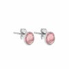 Boucles D'Oreilles Femme L'Atelier d'Amaya | Boucles D'Oreilles Puces Pierre Fine Argent 925