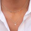 Colliers Femme L'Atelier d'Amaya | Collier Cha Ne Double Rang Losanges Argent 925