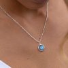 Colliers Femme L'Atelier d'Amaya | Collier Cha Ne Perl E Pastille Labradorite Argent 925