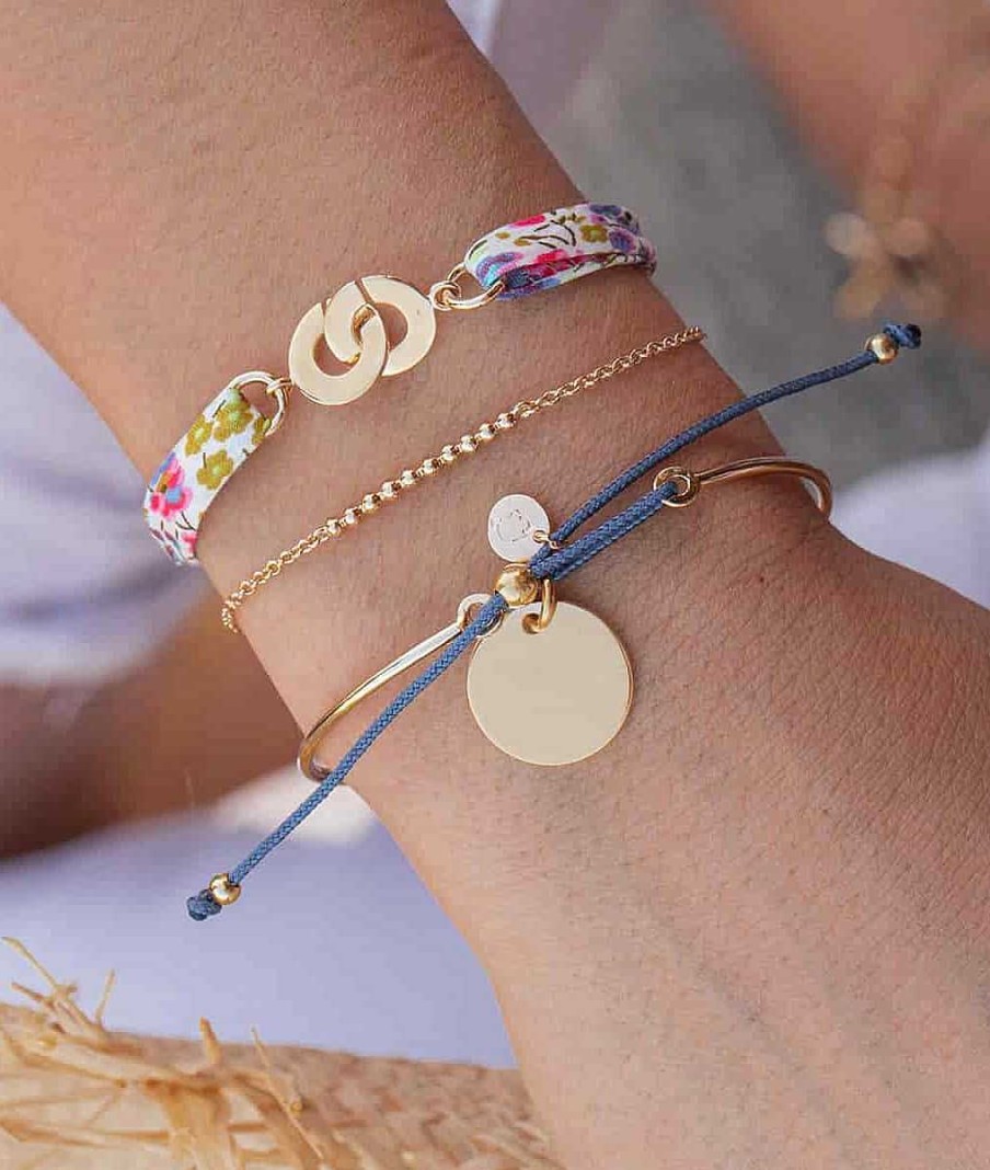 Bracelets Femme L'Atelier d'Amaya | Bracelet Cha Ne Barrette De Perles Plaqu Or