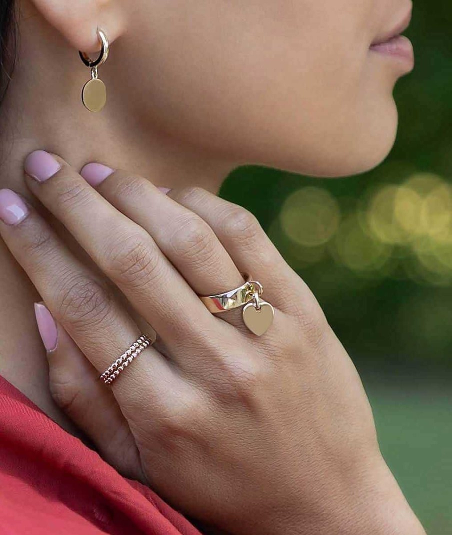 Bagues Femme L'Atelier d'Amaya | Bague Fine Petites Boules Plaqu Or